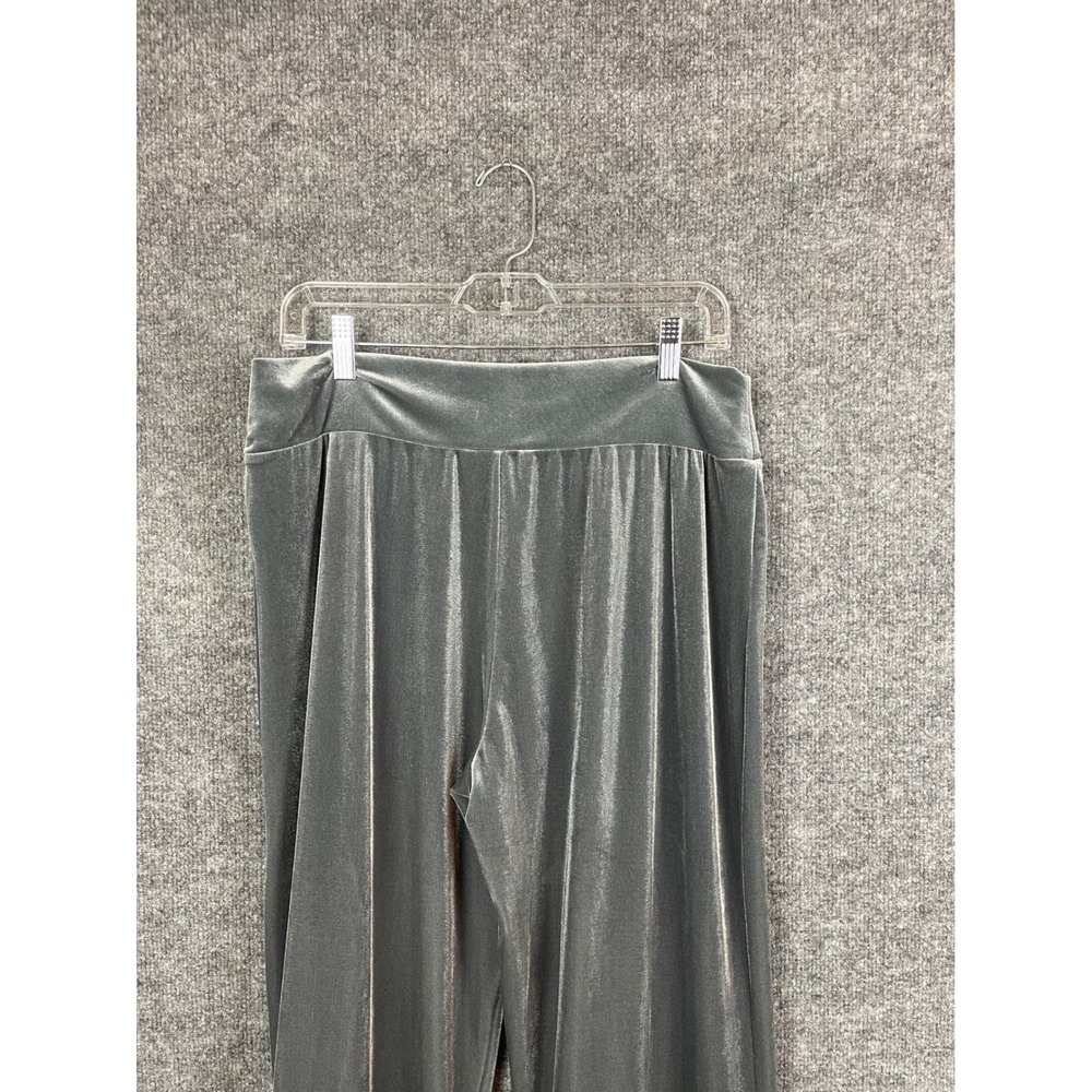 Matilda Jane Velvet Ruffle Pants Womens Small Grey Excellent Wide Leg Lounge - Picture 6 of 10